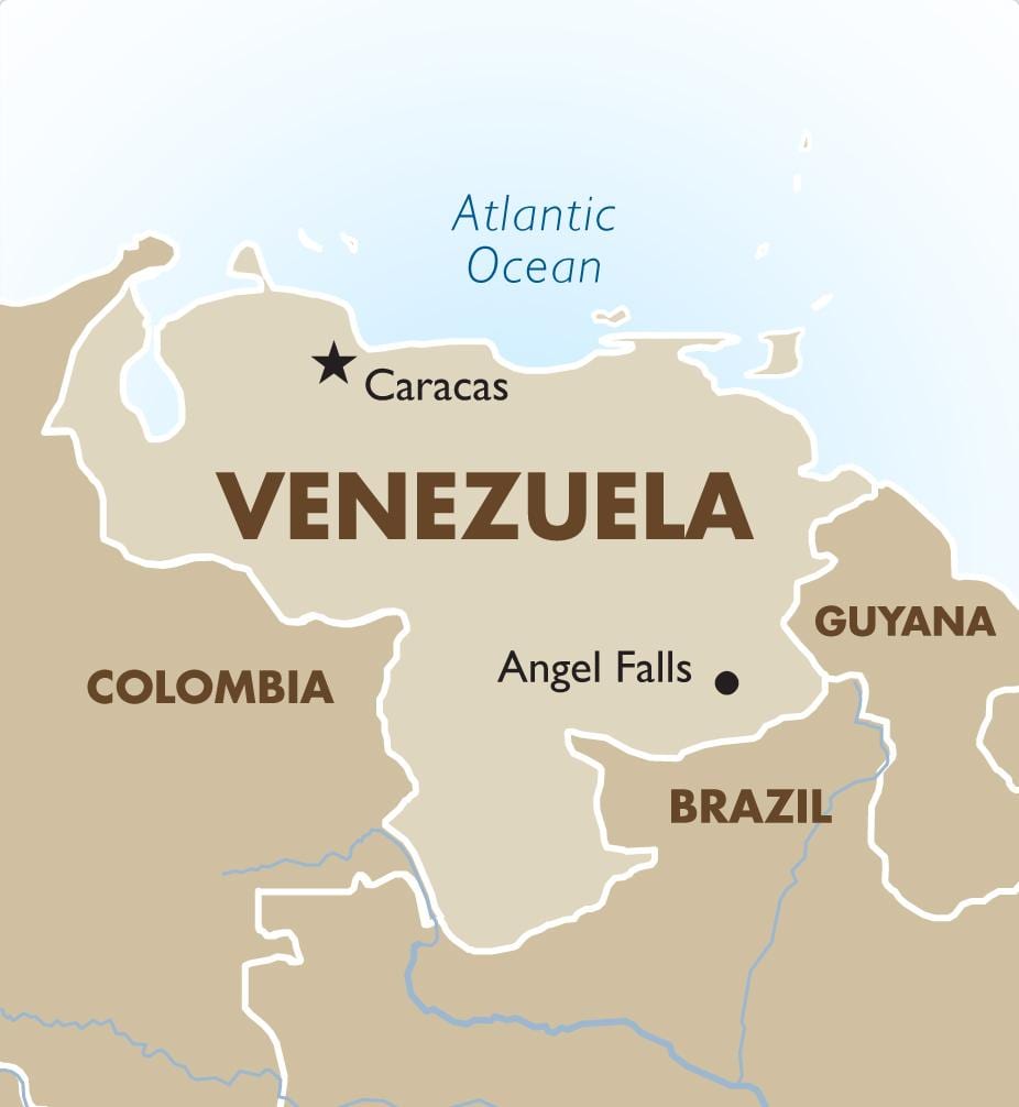 venezuela fővárosa térkép