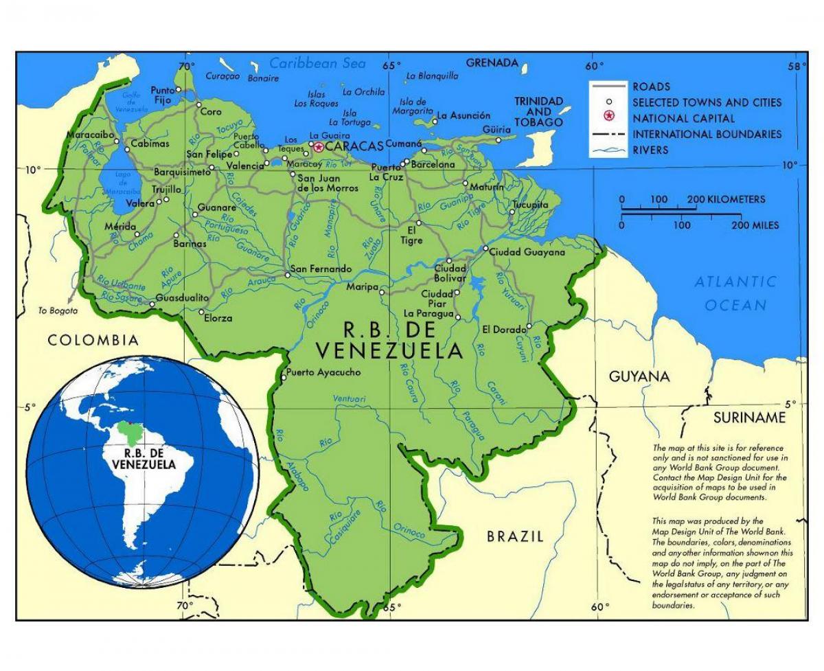 térkép térkép de venezuela