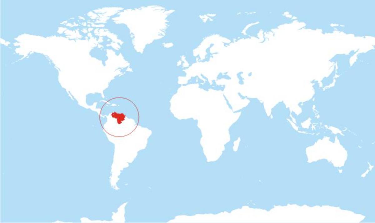 térkép venezuela hely a világon