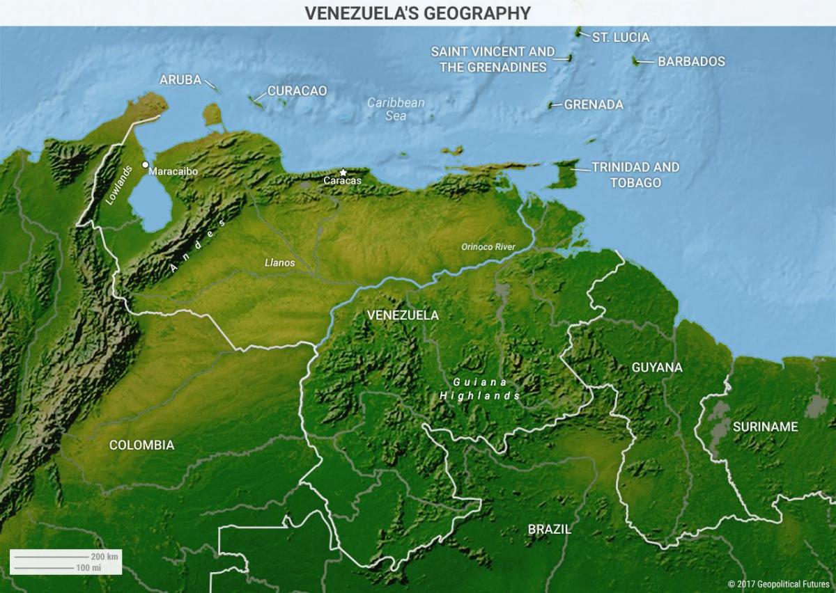 térkép venezuela földrajz