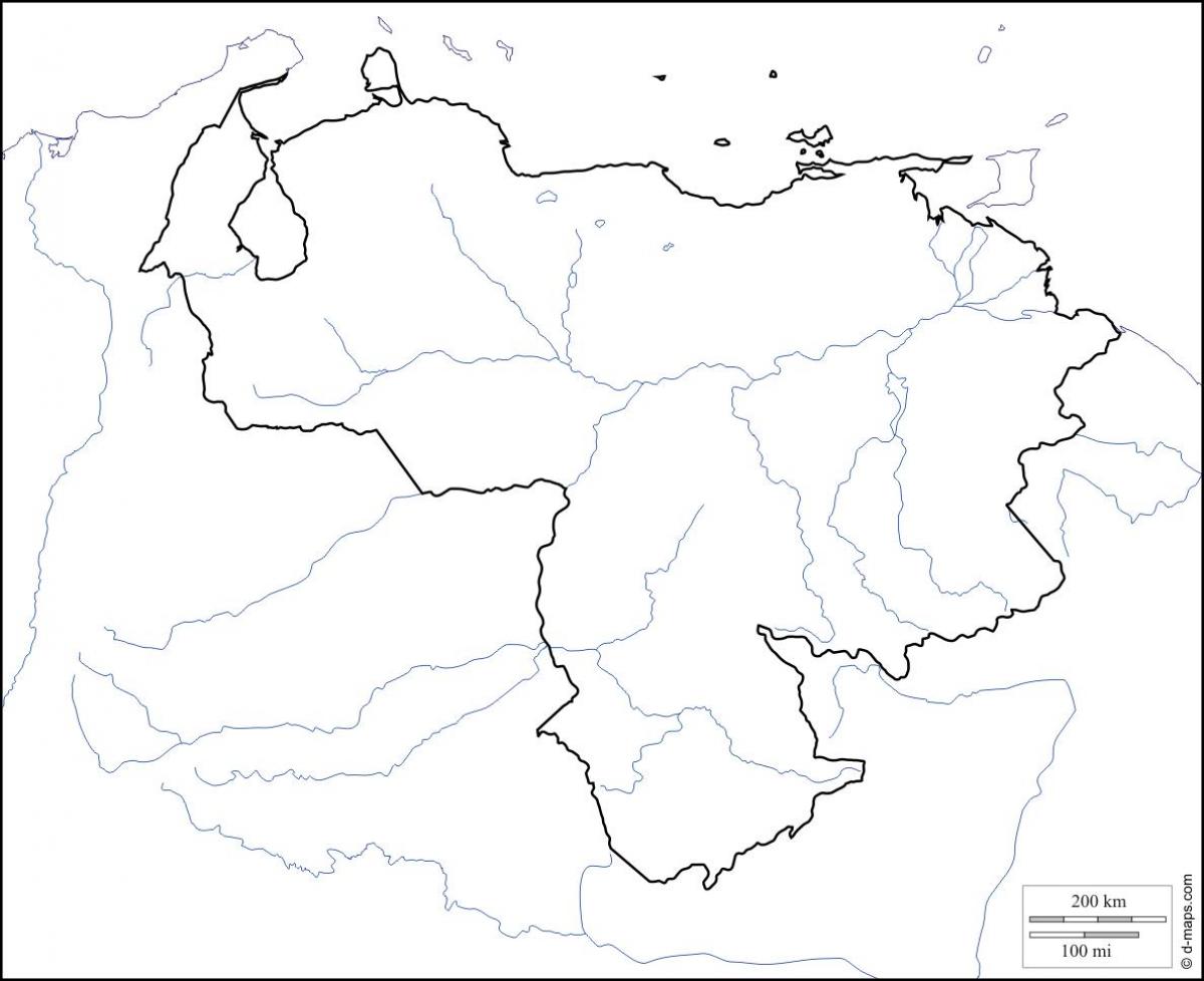 venezuela üres térkép