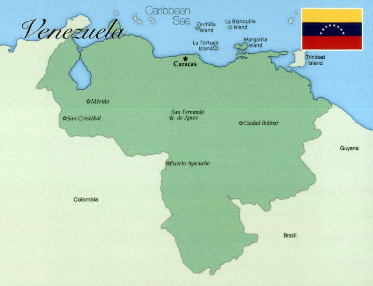 térkép venezuela a városok