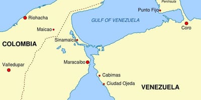 Térkép-öböl venezuela