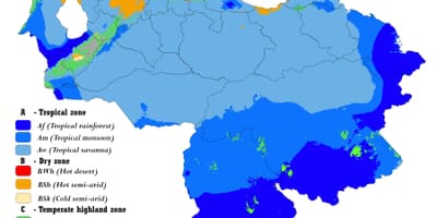 Térkép venezuela éghajlat