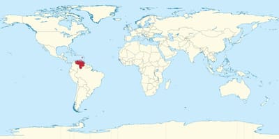 Venezuela térkép a világ
