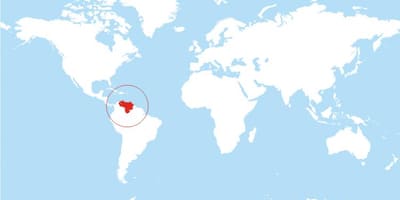 Térkép venezuela hely a világon
