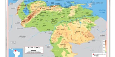 Térkép venezuela magasság