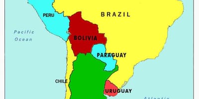 Térkép venezuela, illetve a környező országokban