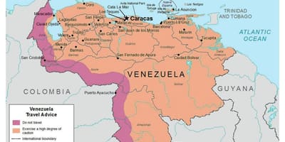 Venezuela a térképen